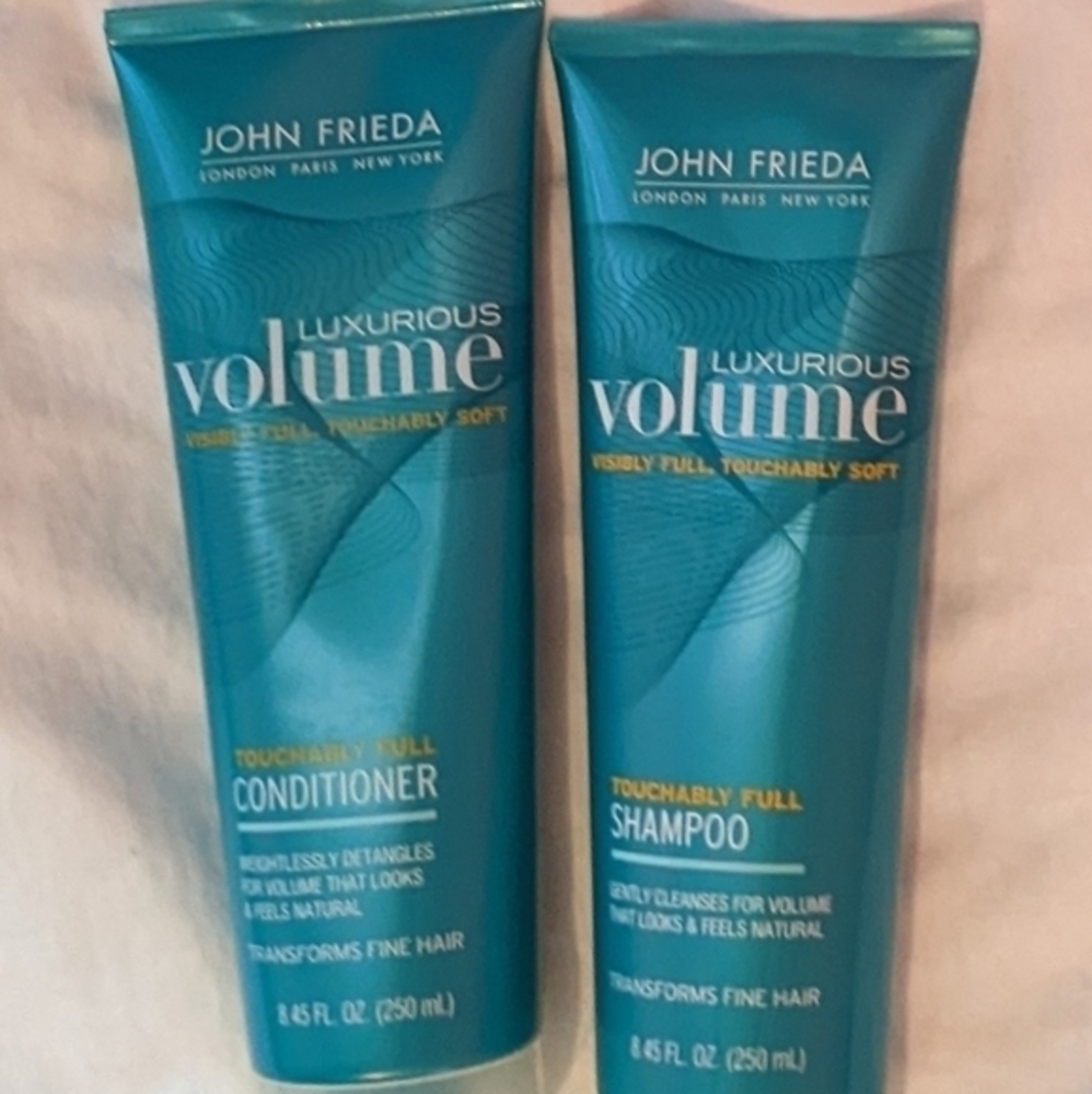 John Frieda luxurious volume shampoo and conditioner.. NEW
